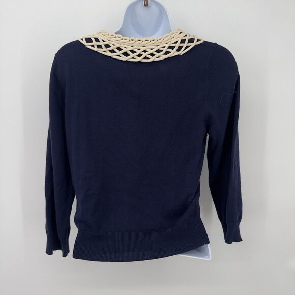 Anthropologie's Blooming Lattice Cardigan by field flower size M faculty - Picture 3 of 11